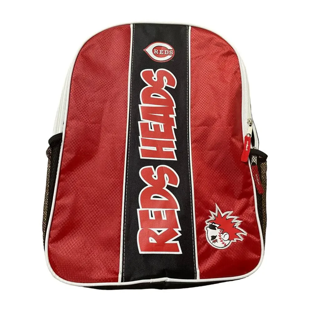 Red Heads Cincinnati Reds Backpack Side Pockets Full Size